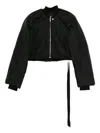 Rick Owens Drkshdw Cropped Bomber Jacket In Black