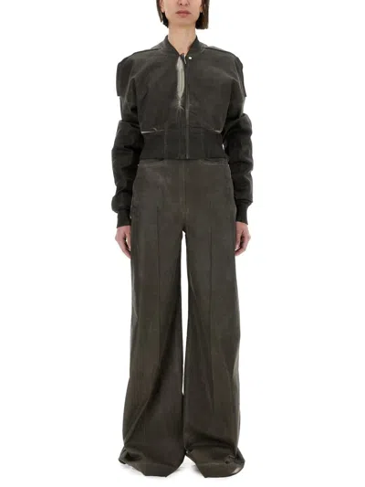 RICK OWENS DRKSHDW RICK OWENS DRKSHDW CROPPED BOMBER JACKET "FLIGHT JKT"