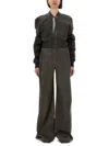 Rick Owens Drkshdw Drkshdw By Rick Owens "flight Jkt" Cropped Bomber Jacket In Grey