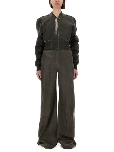 RICK OWENS DRKSHDW RICK OWENS DRKSHDW CROPPED BOMBER JACKET "FLIGHT JKT"
