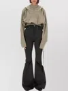 Rick Owens Drkshdw Cropped Hooded Knitwear Long Sleeves In Brown