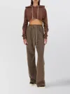 Rick Owens Drkshdw Drkshdw By Rick Owens Relaxed Brown Cropped Sweatshirt