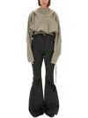 Rick Owens Drkshdw Cropped Hooded Knitwear Long Sleeves In Black