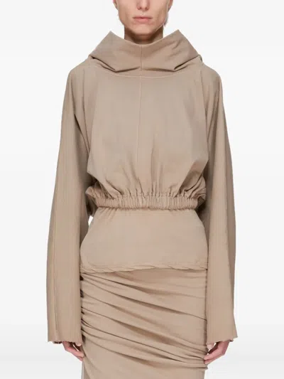 RICK OWENS DRKSHDW CROPPED HOODIE