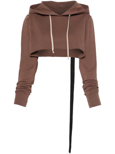 RICK OWENS DRKSHDW CROPPED HOODIE