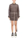 Rick Owens Drkshdw Cropped Corduroy Jacket With Chest Pockets In Multi
