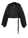 Rick Owens Drkshdw Cropped Padded Jacket In Black