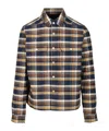 Rick Owens Drkshdw Cropped Plaid Outershirt In Black