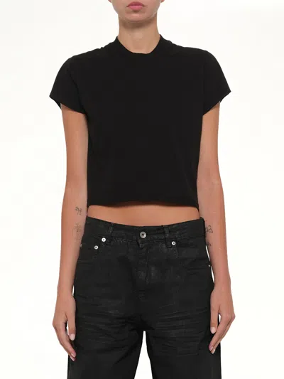 Rick Owens Drkshdw Cropped Small Level T In Black