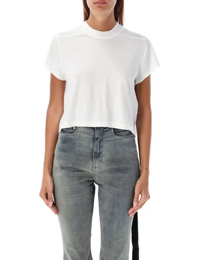 Rick Owens Drkshdw 'cropped Small Level T' T-shirt In White