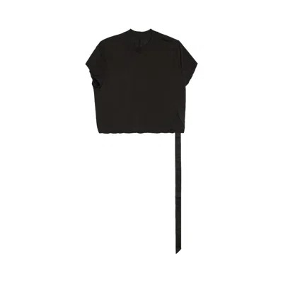 Pre-owned Rick Owens Drkshdw Cropped Small Level T-shirt 'black' | Women's Size M