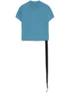 Rick Owens Drkshdw Blue Hollywood Cropped Small Level T-shirt In Blue