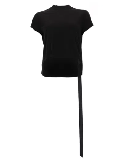 Rick Owens Drkshdw "cropped Small Level T" T Shirt In Black