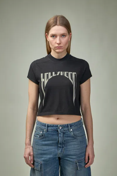 Rick Owens Drkshdw Cropped Small Level T In Black