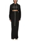 Rick Owens Drkshdw Drkshdw By Rick Owens Cropped Black Sweatshirt