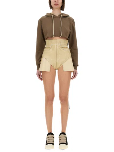 RICK OWENS DRKSHDW CROPPED SWEATSHIRT