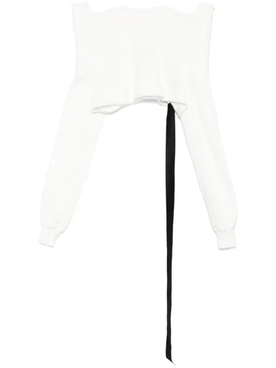 RICK OWENS DRKSHDW CROPPED SWEATSHIRT