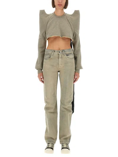 RICK OWENS DRKSHDW CROPPED TECSWEAT" SWEATSHIRT