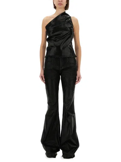 Rick Owens Drkshdw Drkshdw By Rick Owens "athena" Cropped Top In Black