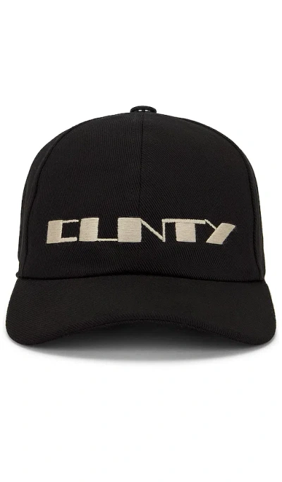 Rick Owens Drkshdw Embroidered-design Organic Cotton Cap In Black