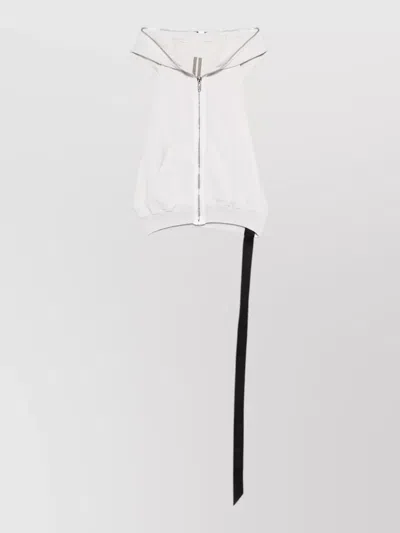 Rick Owens Drkshdw Cyclops Sleeveless Knit Hooded Top In Gold