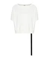 Rick Owens Drkshdw Dagger Jersey Top In White