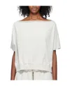 Rick Owens Drkshdw Dagger Raw-cut T-shirt In White