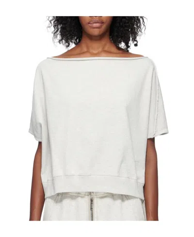 Rick Owens Drkshdw Dagger Raw-cut T-shirt In White