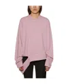 Rick Owens Drkshdw Damage Effect Sweater In Pink