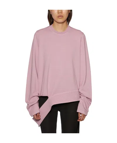 Rick Owens Drkshdw Damage Effect Sweater In Pink