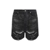 Rick Owens Drkshdw Drkshdw By Rick Owens Man Denim Shorts Lead Size 33 Cotton In Black