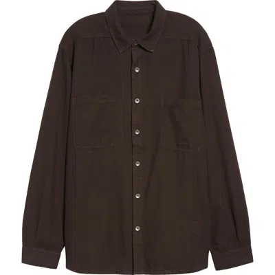 RICK OWENS DRKSHDW RICK OWENS DRKSHDW DARKSHADOW JUMBO OVERSHIRT