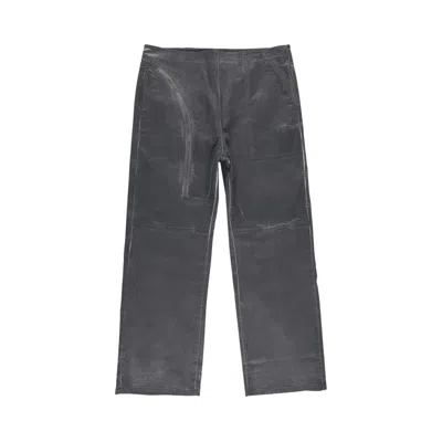 Pre-owned Rick Owens Drkshdw Denim Aircut Pants 'dark Dust' | Grey | Men's Size M