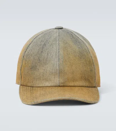 RICK OWENS DRKSHDW DENIM BASEBALL CAP