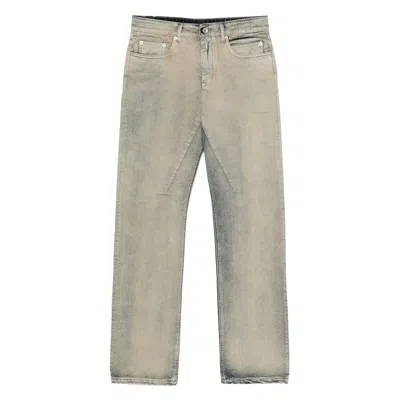 Rick Owens Drkshdw Denim Straight-leg Jeans In Brown