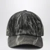 Rick Owens Drkshdw Denim Effect Fabric Baseball Cap In Brown