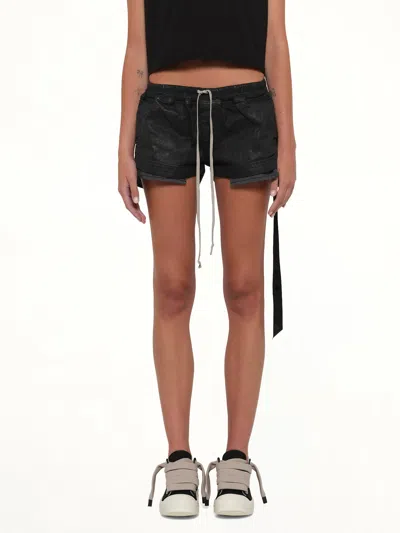 Rick Owens Drkshdw Denim Fog Boxers In Black