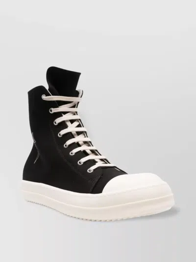 Rick Owens Drkshdw Denim High-top Sneakers Shark-tooth Soles
