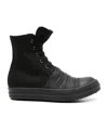 Rick Owens Drkshdw Denim Hustler Sneakers In Black