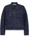 Rick Owens Drkshdw Denim Jacket In Blue