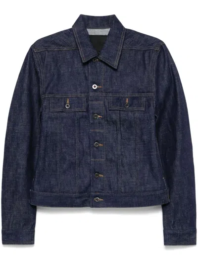 Rick Owens Drkshdw Denim Jacket In Blue