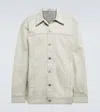 Rick Owens Drkshdw Denim Jacket In Milk