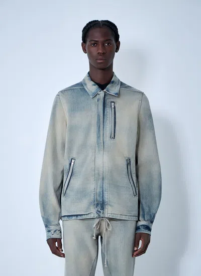 Rick Owens Drkshdw Denim Jacket In White