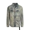 Rick Owens Drkshdw Blue Outershirt Denim Shirt