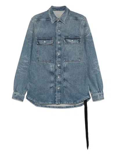 RICK OWENS DRKSHDW DENIM OVERSHIRT