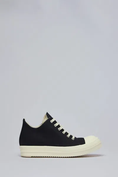 Rick Owens Drkshdw Denim Shoes Low Sneaks In Black