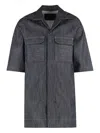 Rick Owens Drkshdw Drkshdw By Rick Owens Overshirt In Denim In Gray