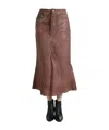 Rick Owens Drkshdw Denim Skirt
