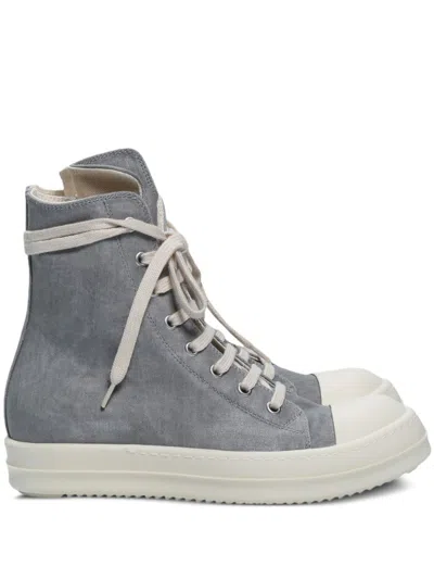 Rick Owens Drkshdw Denim Sneakers In Grau