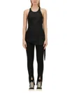 Rick Owens Drkshdw Basic Tank Cropped In Black